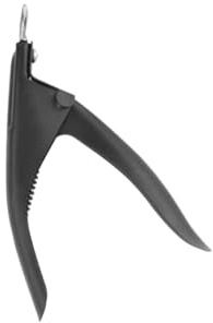 Edelstahl Nagelknipser für Künstliche Nägel, Schwarz, Präzise