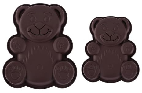 2 Stück Bärensilikonformen, Hochtemperaturbeständige Kuchenformen, Kreative Diy-Backwerkzeuge, Geeignet Für Die Herstellung Von Kuchen, Desserts Und Puddings.