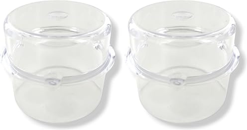 DL-pro Misurino per apertura coperchio in robot da cucina Vorwerk Thermomix® TM21 TM31 TM3300 TM5 100 ml capacità senza BPA plastica trasparente (Confezione da 2)