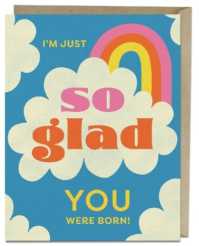 6-Pack Em & Friends So Glad Bday Greeting Cards