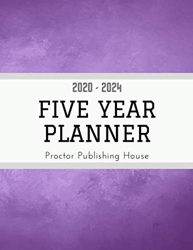 2020 - 2024 | Five Year Planner: Weekly Schedule Organizer - Agenda Planner For The Next Five Years, 60 Months Calendar, Appointment Notebook, Weekly Planner | Purple Texture Cover