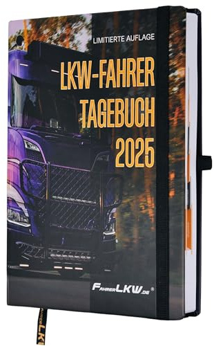 LKW-Fahrer Tagebuch 2025: Hardcover, LKW-Logbuch, Wöchentliche Zeiterfassung, Schichtplan, Limitierte Ausgabe