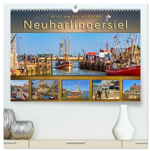 Reise an die Nordsee - Neuharlingersiel (hochwertiger Premium Wandkalender 2026 DIN A2 quer), Kunstdruck in Hochglanz: Der Fotokünstler Peter Roder ... Hafen Neuharlingersiel. (CALVENDO Natur)