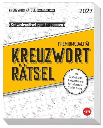 Stefan Heine Kreuzworträtsel Tagesabreißkalender 2027: Täglich neue Schwedenrätsel mit Lösung. Der Kalender für alle Denksport