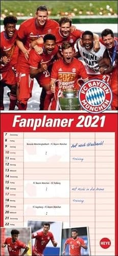 FC Bayern München Fanplaner Kalender 2021: Viel Platz für Eintragungen