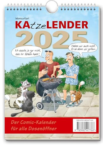 KAtzeLENDER 2025: Der Comic-Kalender für alle Dosenöffner