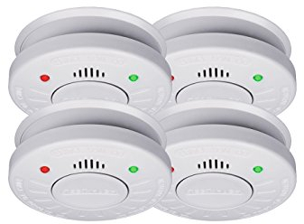 4er-Set SMARTWARES Rauchmelder mit 10 Jahres Batterie - VdS Zertifiziert + Stummschaltfunktion