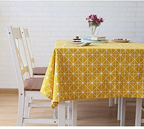 meioro Tischdecke Rechteckige Tischdecken Baumwolle Leinen Tischwäsche Einfaches Twill Tischtuch Geeignet für Home Küche Dekoration, Verschiedene Größen