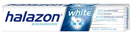 halazon® White - 1er Pack Whitening Zahnpasta (75ml) für strahlend weiße Zähne/Zahnaufhellung durch Bleaching Zahnpasta - Teeth Whitening Zahncreme mit Flourid