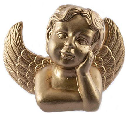 Knüllermarkt 31598-001 I Engel Büste aus Keramik I I Weihnachten I Deko I Figuren I Winter Gold