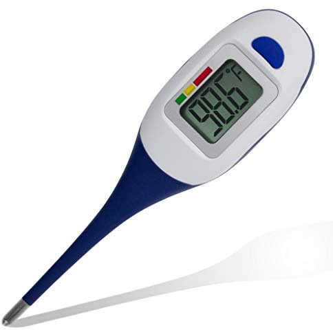 Apex Large Face LCD Fast Read Digital Thermometer for Adults and Children - Instant Read Thermometer for Fever Detection with Quick 10 Second Read Time ( Packaging May Vary )
