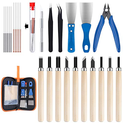 WiMas 31PCS 3D Printer Accessories Tool Kit, 3D Print Tool Kit with Storage Bag, for Cleaning, Printing Removing, Finishing and 3D Printer