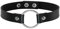 Eigso O-Ring Punk Choker Halsband Gothic mit Legierung und Knopfverschluss für Damen und Herren