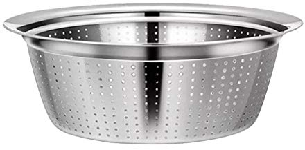 perfk Passoire Micro-perforée en Acier Inoxydable Poignées Auto-drainantes, 30cm