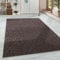 HomebyHome Teppich Wohnzimmer 60x100 cm Läufer Braun Einfarbig Meliert Design - Schlafzimmer Teppich Kurzflor Extra Weich Pflegeleicht Teppiche für Küche Esszimmer - Carpet Living Room