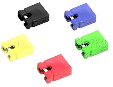 500Pcs Multicolor 2.54mm Mixed Jumper Shunts Bridges Hard Drive DVD Motherboards Electronics