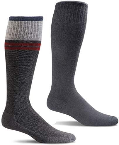 Sockwell Circulator Kompressionsstrümpfe für Herren, moderat, abgestuft, Anthrazit, XX-Large