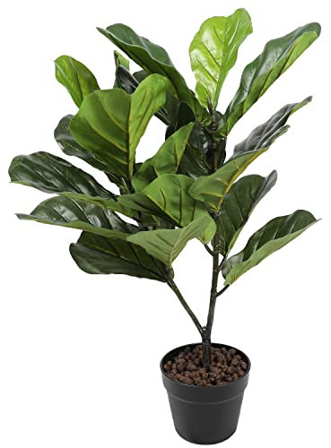 76,2 cm künstliche Feige mit künstlichem Topf, Ficus-Lyrata-Baum für Zuhause und Büro