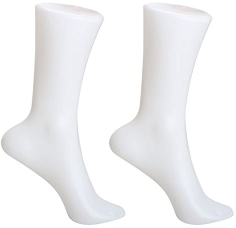 Plouluyt 2 Stueck Female Fuss Socken Schablone Anzeige Kurzer Strumpf Mannequin
