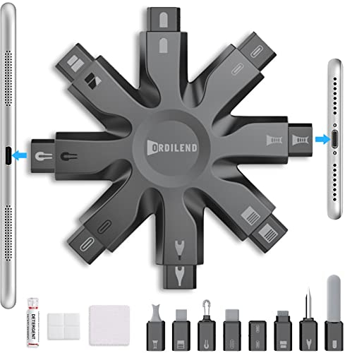 Ordilend Phone Cleaning Kit,Charging Port Cleaning for Phone iPad Watch, Repair & Restore Cleaner for Phone Speaker & Lightning Charger Cables, Snowflake Cell Phone Cleaning Kits