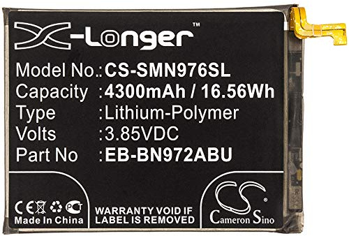 TCTK Akku 4300mAh Kompatibel mit [Samsung] Galaxy Note 10 Plus, Galaxy Note 10+, 10+ 5G, 10 Plus 5G, SC-01M, SM-N975D, SM-N975F/DS, SM-N975U, SM-N975U1, SM-N975W, SM-N9760, SM-N976N, SM-N976U, SM-N97
