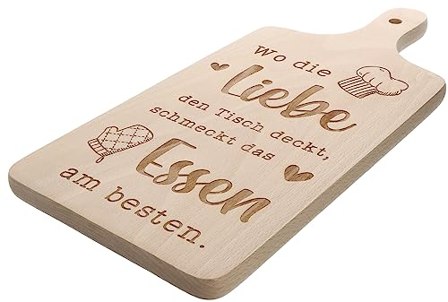 Spruchreif | Deko-Brotzeitbrett aus Holz | Holzbrett mit Gravur | Schneidebrett mit Griff | Brotzeitbrett mit Spruch | Küchenbrett für Brot | Jausenbrett | Schneidebrett Holz zum Aufhängen