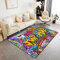 Hip Hop décoration Tapis de Salon 100x150cm Hippie Graffiti Style Chambre à Coucher Graffiti Motif Street Culture Grunge Art décoratif