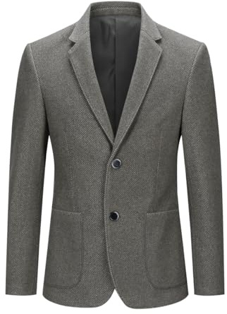 YOUTHUP Tweed blazer för män, 2 knappar, skräddarsydd sportdräkt, jacka, formell affärskläder, jackor, gRÖN, XXL