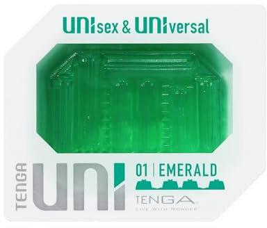 TENGA UNI Emerald - Dehnbares Unisex Sexspielzeug mit erregender Textur - Einweg Masturbator für Sie und für Ihn (1er Pack)