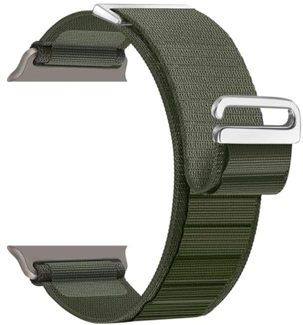 MroTech Cinturino Ultra,Alpine Loop Compatibile con Watch Ultra 49 45 44 42 41 40 38 mm Cinturino Nylon,Cinturini Compatibile con Watch Ultra 2/SE 2/Series 9/8/7/6/5/4/3/2/1,42mm 44mm 45mm 49mm,Verde