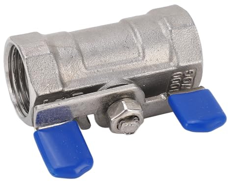 1/2 Zoll NPT DN15 Kugelhahn 1, 2 Zoll NPT Kugelhahn 304 Edelstahl Innengewinde Rohrverschraubung Ventil mit Schmetterlingsgriff