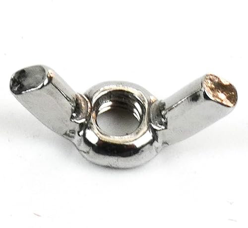 DAUMLINK® 25 Flügelmuttern, Material Edelstahl V2A (25 Stück) (Ähnlich DIN 315 AF) zum schnellen Festziehen und Lösen Ihrer Schraubverbindung (M4)