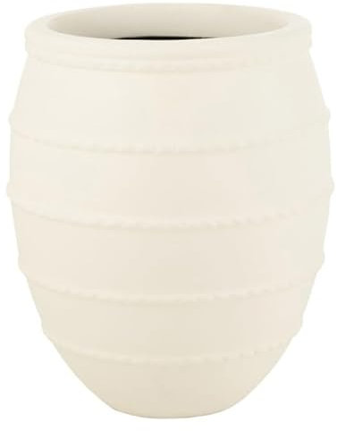 Cache-Pot en Terre Cuite Theron 70cm Blanc