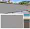 Balkonabdeckung 1.1 x 7.6 m Leicht Wind- Und Uv-Schutz Wetterfest Garten-Sichtschutz Schutzwände Balkonbespannung mit Ösen Und Kabelbinder für Terrassen, Hellgrau