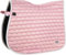 Horse Guard - Schabracke Kora – Pferde-Schabracke mit Cool-Dry-Futter – Stoßdämpfend & schnell trocknend – Elegant glänzend – Dressur-Schabracke in Mesa Rose – Größe 17