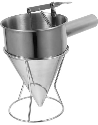 Cabilock Entonnoir à Piston Acier Inoxydable Avec Support Pour Cuisson Préparation De Gâteaux Et Desserts