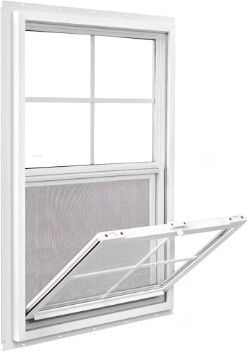 Finestra di ricambio verticale, finestra scorrevole in alluminio, for case, telaio, bagno, seminterrato, esterno(100x140cm/39.4x55.1in)