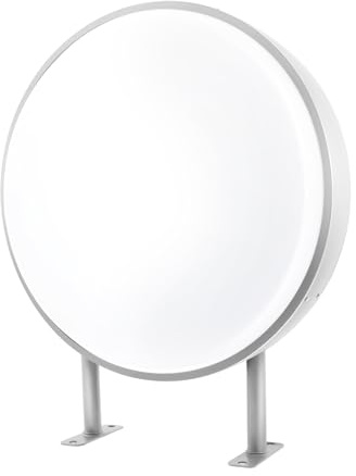 Wiefiche LED Leuchtkasten 50cm Doppelseitig Runder Light Box Leuchtbox IP67 Wasserdicht Wandmontage Leuchtschild Leuchtreklame Lichtwerbung für Restaurants,Imbissbuden, Geschäfte