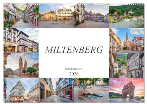 Miltenberg Impressionen (Wandkalender 2026 DIN A2 quer), CALVENDO Monatskalender: Entdecken Sie die Schönheit der alten Fachwerkhäuser von Miltenberg (CALVENDO Orte)