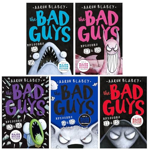 The Bad Guys 5 Books Collection Set By Aaron Blabey (Episodes 9-18)