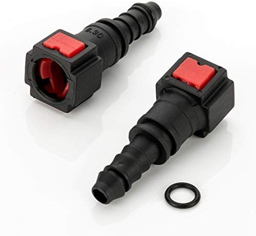 LST 2x Kraftstoffleitung Schnellverschluss Verbinder Schlauchkupplung 6,3 x 8mm