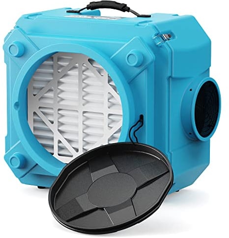 ALORAIR Air Scrubber with 3 Stage Filtration, Clean Shield Hepa 550, Blue
