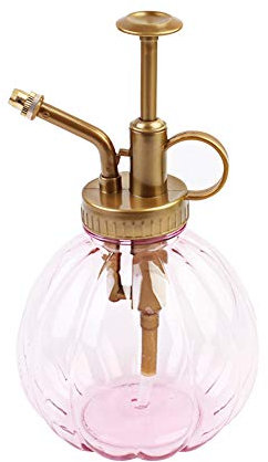 Fitwish Ototon Flacon Vaporisateur Vide Pulvérisateur Spray en Plastique Citrouille Arrosoir Vaporisateur à Main d'eau pour Jardin Plante Maison (Rose)