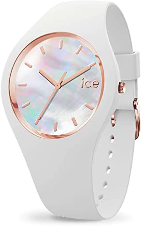Ice-Watch - ICE pearl White - Weiße Damenuhr mit Silikonarmband - 016935 (Small)