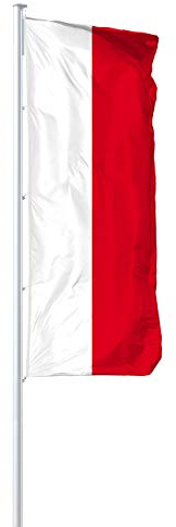 Vispronet® Nationalfahne 120x300 cm ✓ in Deutschland produziert ✓ versch. Materialien ✓ Hochformat (Multiflag®, Polen)