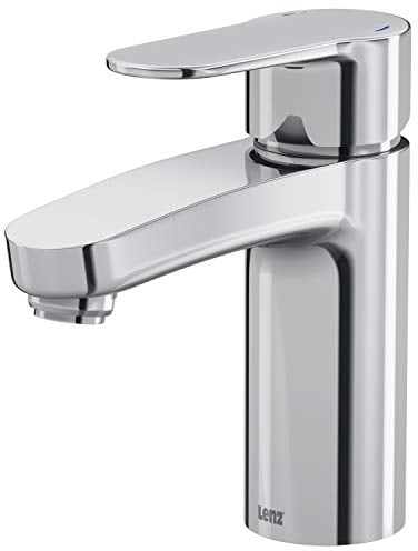Lenz Waschtischarmatur Calista in chrom – hochwertige Badarmatur mit Wassersparfunktion – einfache Installation und leicht zu reinigen - 46010002