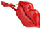 Telefono fisso WX-3061, telefono fisso a forma di labbra, telefono con filo, set di decorazioni multifunzionali per telefono da tavolo per hotel da ufficio(Rosso)