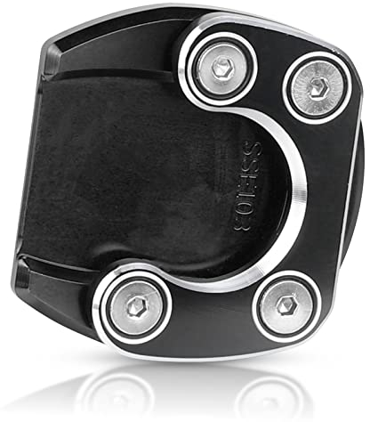 OXLLONE Motorrad CNC Aluminium Seitenständer Vergrößerung Seitenständer Platte für CMX 300 CMX 500 Rebel 300 Rebel 500 2017 2018 2019 2020 2021 2022 2023-Schwarz+Schwarz
