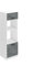 BELINI | Mikrowelle Schrank | Küchenschränke | Hochschrank Küche | Mikrowellenschrank 60 x 204 cm | Küchenbuffet mit 2 Türen und 2 Regalen | Kommode | Küchenregal | Glamour Wood