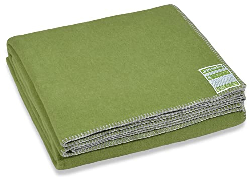 Zoeppritz since 1828 Smoothy Fleece-Decke – Flauschige Kuscheldecke aus Polarfleece - vegan – 140x190cm – 650 Green
